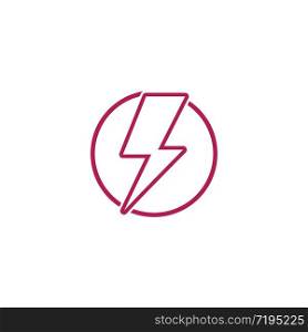 lightning logo icon and symbols