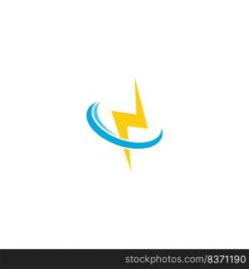 Lightning logo icon design illustration template