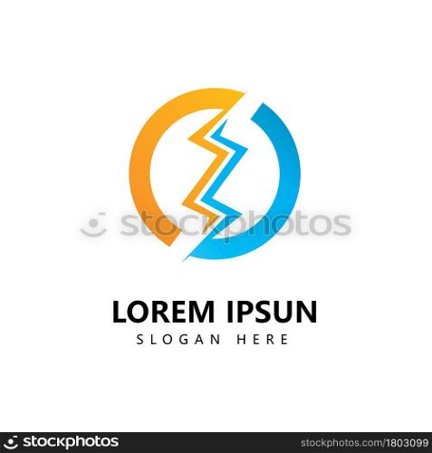 Lightning Logo icon vector design