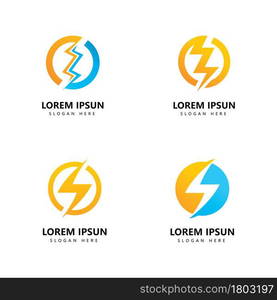 Lightning Logo icon vector design