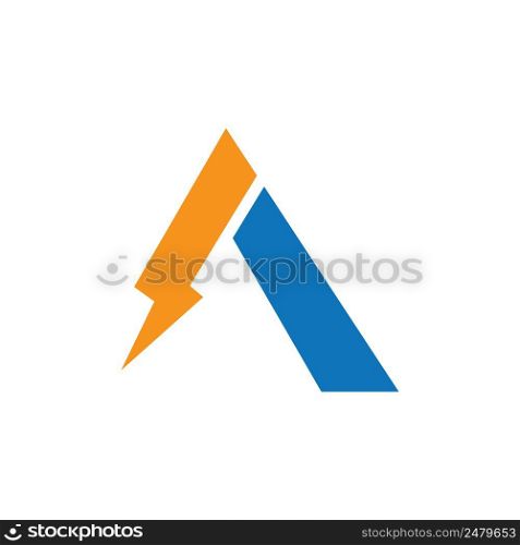 Lightning logo images illustration design