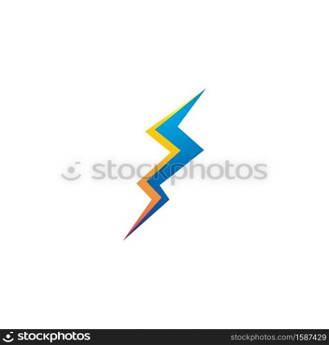 Lightning Logo Template vector flat design