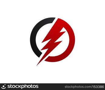 Lightning Logo Template vector icon illustration design