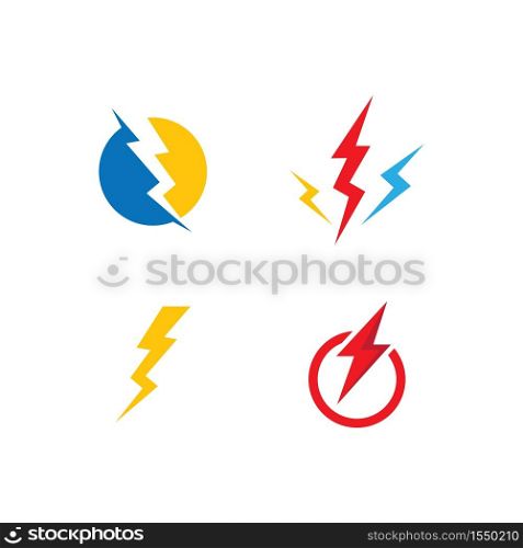 Lightning Logo Template vector icon illustration design