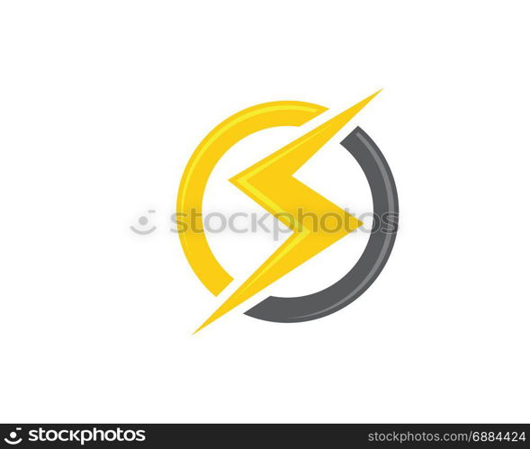 Lightning Logo Template vector icon illustration design