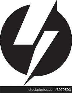 Lightning logo template vector image