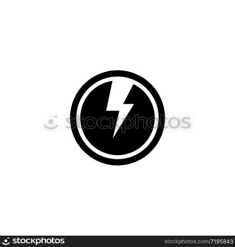 Lightning logo vector template icon design
