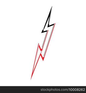 lightning thunderbolt electricity logo design template