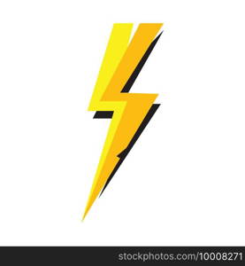 lightning thunderbolt electricity logo design template