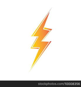 lightning thunderbolt electricity logo design template