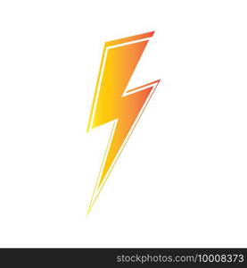 lightning thunderbolt electricity logo design template