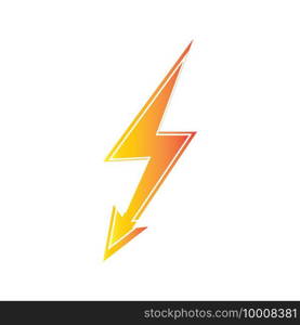 lightning thunderbolt electricity logo design template