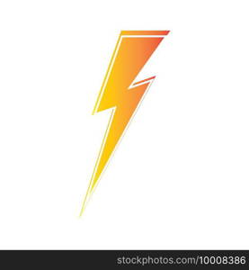 lightning thunderbolt electricity logo design template