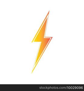 lightning thunderbolt electricity logo design template