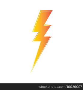 lightning thunderbolt electricity logo design template