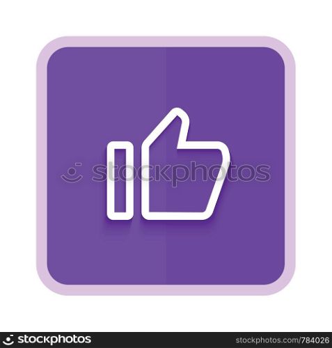 like button line icon