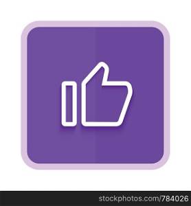 like button line icon