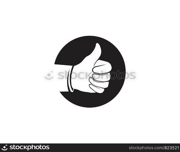 Like hand symbol logo