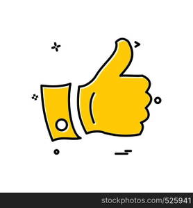 Like icon design vector