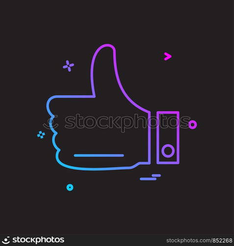 Like icon design vector