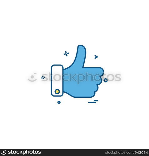 Like icon design vector