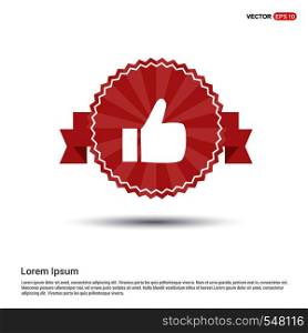LIKE icon - Red Ribbon banner