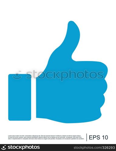 Like icon, Thumbs up icon, Social media icon
