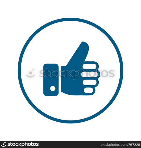 like icon. Thumbs up icon. social media icon vector logo template