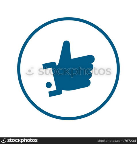 like icon. Thumbs up icon. social media icon vector logo template