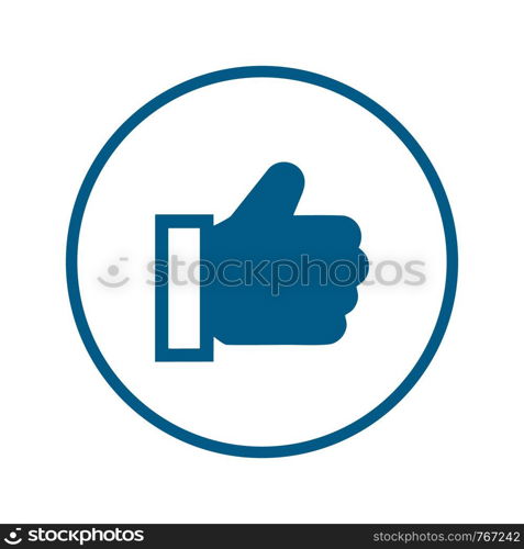 like icon. Thumbs up icon. social media icon vector logo template