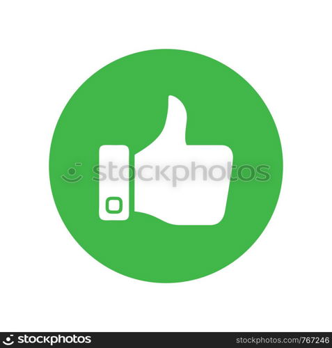 like icon. Thumbs up icon. social media icon vector logo template