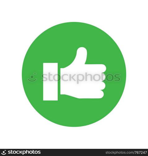 like icon. Thumbs up icon. social media icon vector logo template