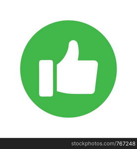 like icon. Thumbs up icon. social media icon vector logo template