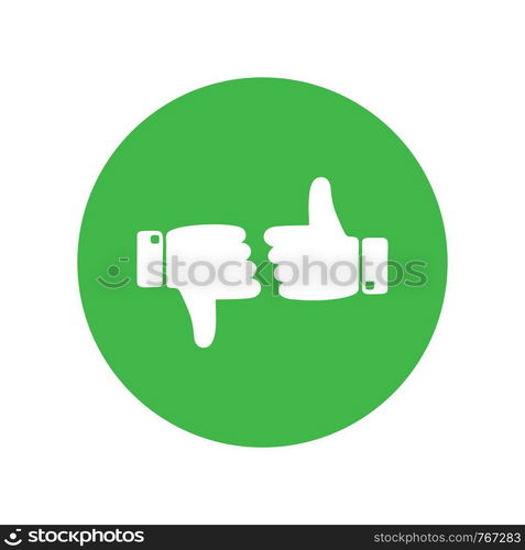 like icon. Thumbs up icon. social media icon vector logo template