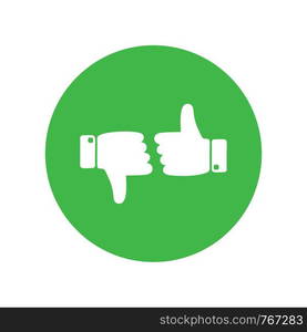 like icon. Thumbs up icon. social media icon vector logo template