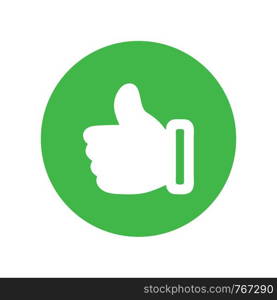 like icon. Thumbs up icon. social media icon vector logo template