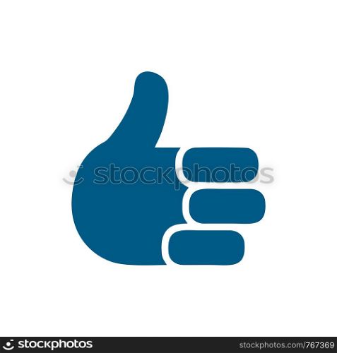 like icon. Thumbs up icon. social media icon vector logo template