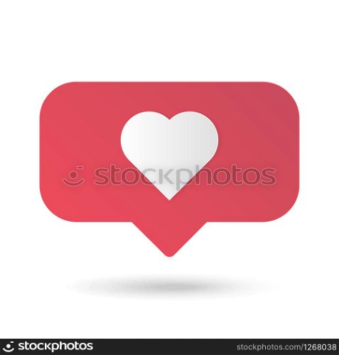 like icon white heart red background vector illustration
