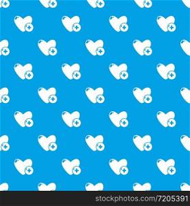 Like pattern vector seamless blue repeat for any use. Like pattern vector seamless blue