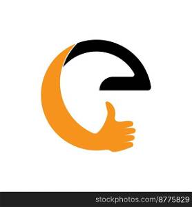 Like thumb icon logo, vector design illustration 