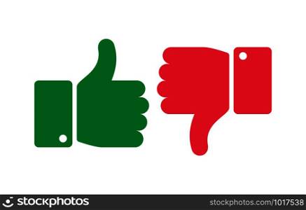 Like unlike buttons. Thumbs up and down isolated icons. Yes and no fingers, button positive negative nope marks. Accept and dislike social media feedback vector symbols. Like unlike buttons. Thumbs up and down isolated icons. Yes and no fingers, positive negative marks vector symbols