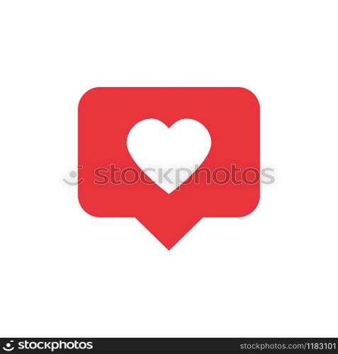 Like vector icon. Counter notification icon. Heart sign