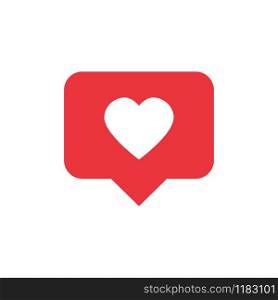 Like vector icon. Counter notification icon. Heart sign