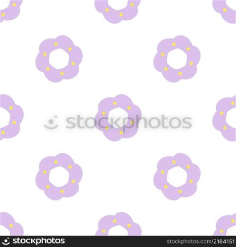 Lilac abstract circle pattern seamless background texture repeat wallpaper geometric vector. Lilac abstract circle pattern seamless vector