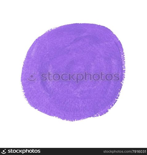 Lilac acrylic paint vector circle