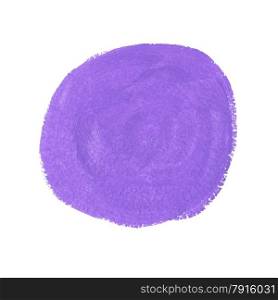 Lilac acrylic paint vector circle