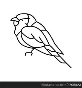 lilac breasted roller bird exotic line icon vector. lilac breasted roller bird exotic sign. isolated contour symbol black illustration. lilac breasted roller bird exotic line icon vector illustration