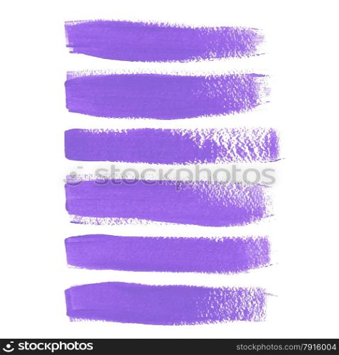 Lilac ink vector brush strokes