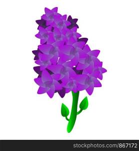 Lilac plant icon. Cartoon of lilac plant vector icon for web design isolated on white background. Lilac plant icon, cartoon style