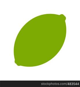 Lime flat icon isolated on white background. Lime flat icon